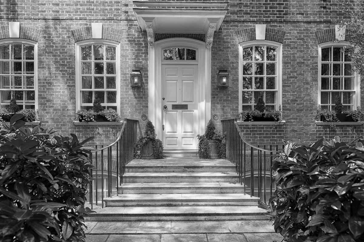wealthy home (B&W) 