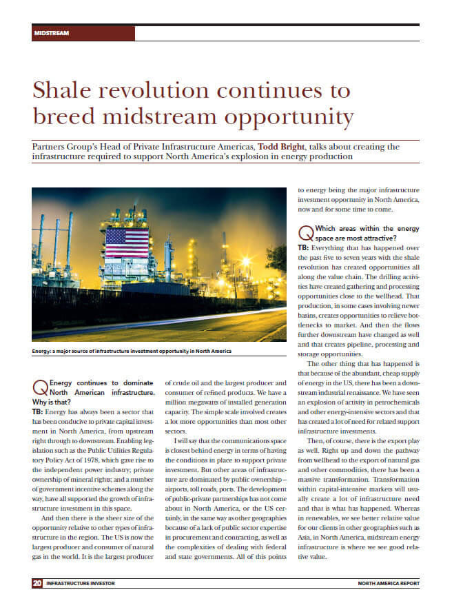 Shale revolution continues to breed midstream opportunity