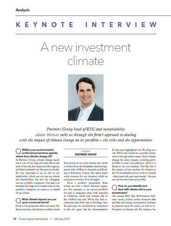 A new investment climate