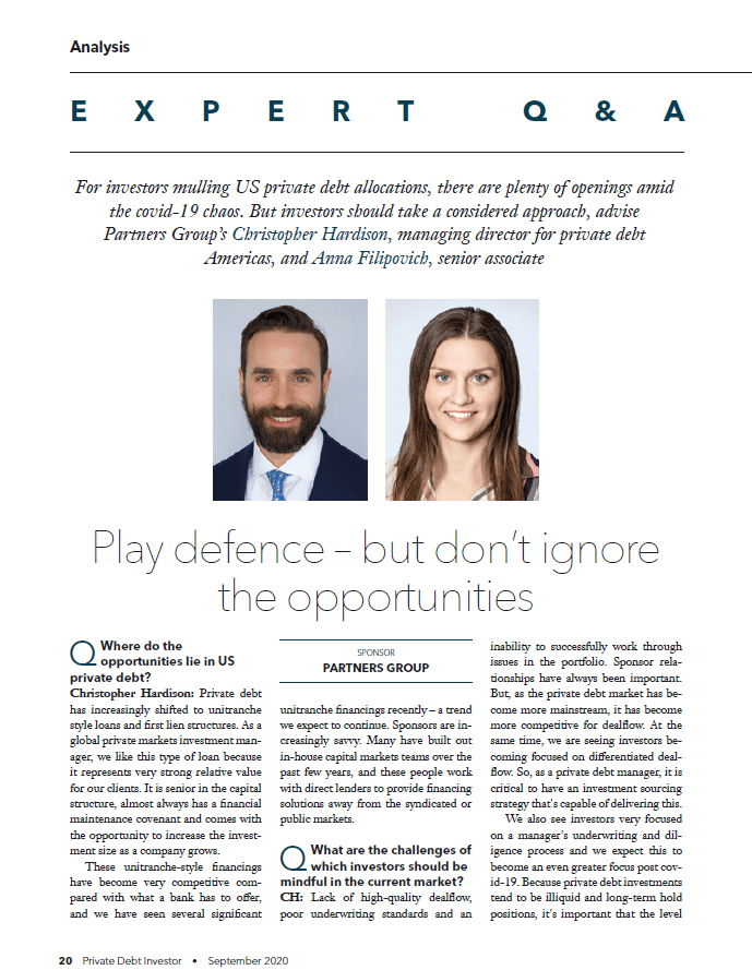 Play defence – but don't ignore the opportunities