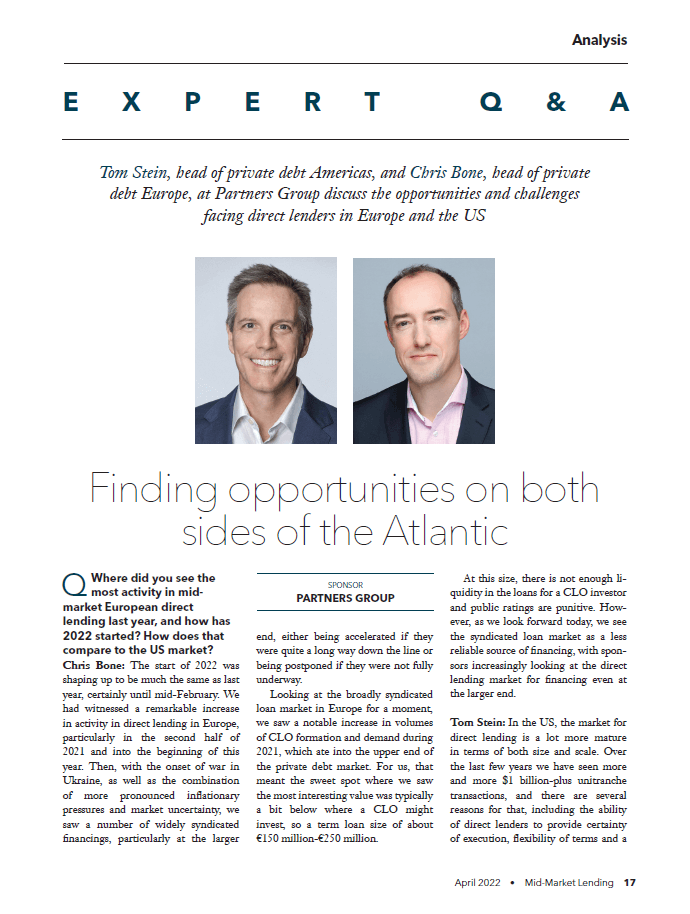Finding opportunities on both sides of the Atlantic