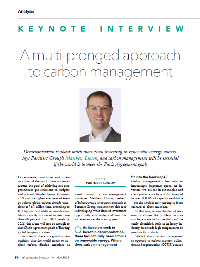 A multi-pronged approach to carbon management