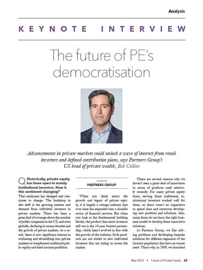 The future of PE’s democratisation