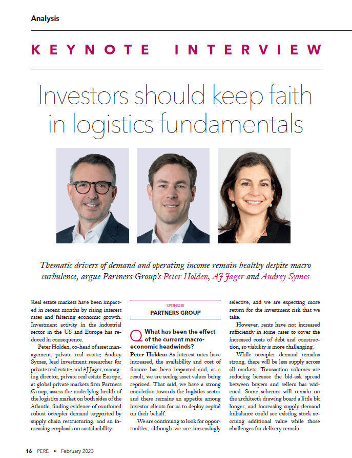 Investors should keep faith in logistics fundamentals