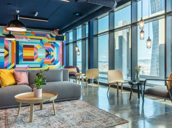 Inside an office