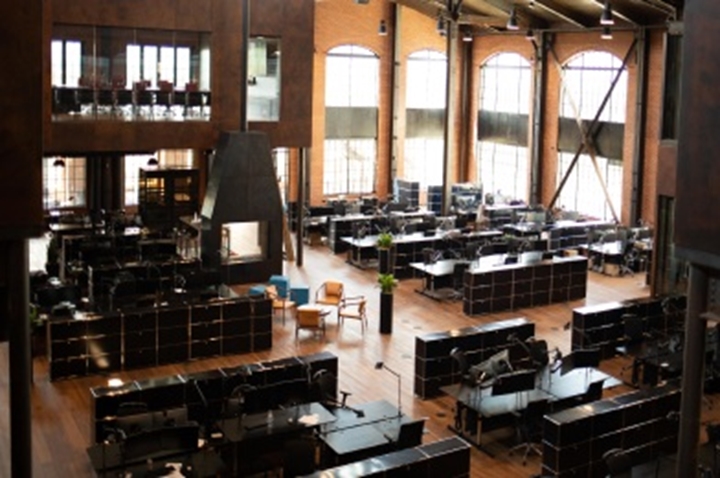 Inside an office