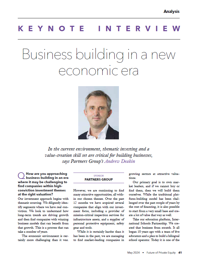 Business building in a new economic era