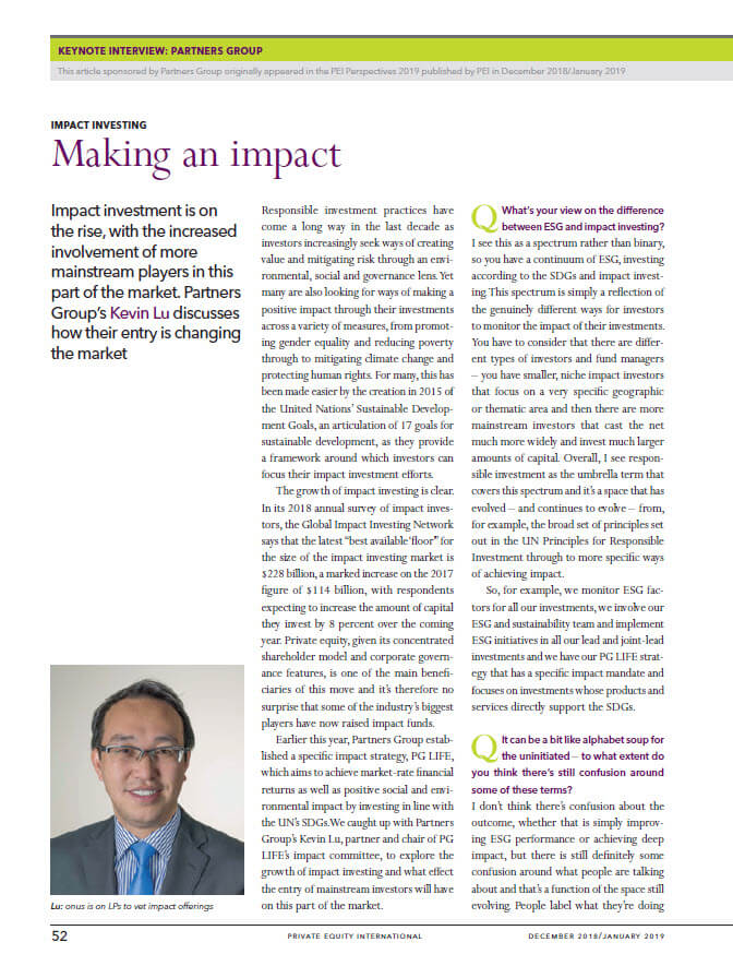 Making an impact