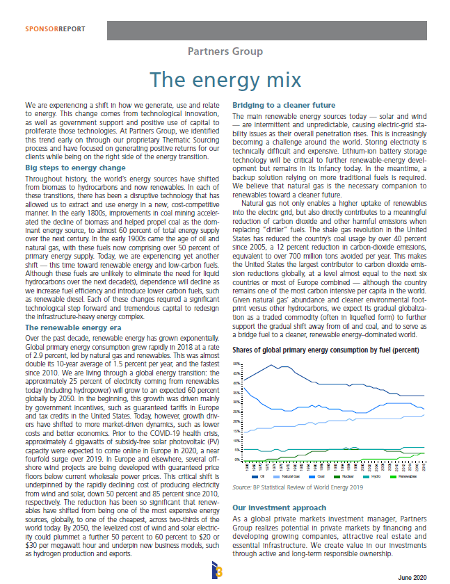 The energy mix